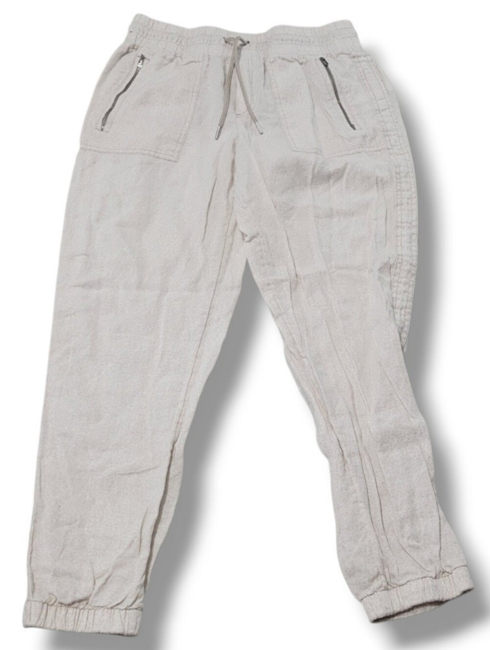 Athleta Pants Size 10 W29"xL26.5" Athleta Cabo Linen Jogger Pants Pull On Pants